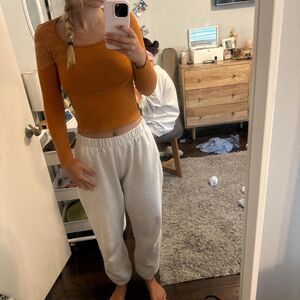 One-step-up Women's Orange Shirt